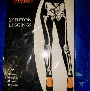 Skeleton Leggings for Halloween